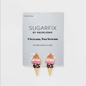 Sugarfix by Baublebar “I Scream” Ice Cream Cone Earrings